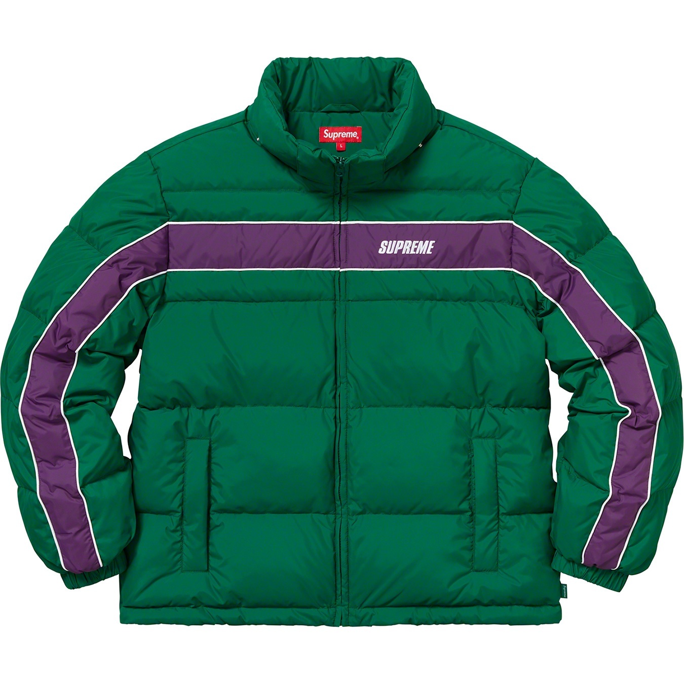 Stripe Panel Down Jacket view 22